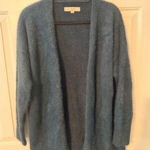 LOFT Soft Blue Open Cardigan